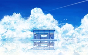 artwork, fantasy art, clouds, sky, anime