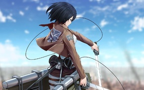 Mikasa Ackerman, Shingeki no Kyojin, anime, anime girls