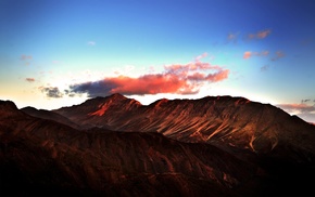 valley, mountain, landscape