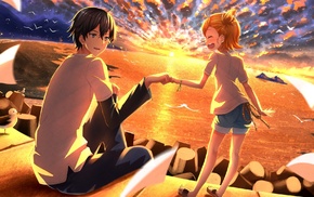 anime girls, Barakamon, anime, Swordsouls, Kotoishi Naru, anime boys