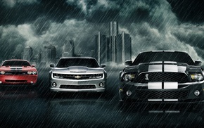 auto, cars, rain