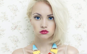 girl, blonde, blue eyes