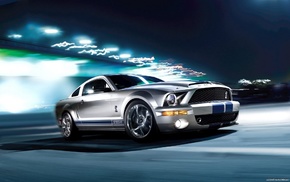 mustang, cars, speed, gray