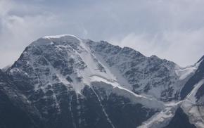snow, mountain