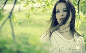 face, white dress, girl