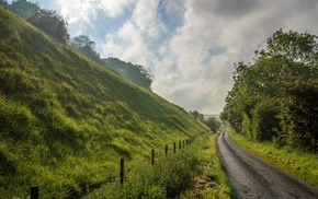 landscape, road