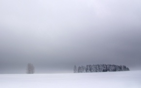 blue, white, winter, nature, sky