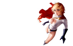 fantasy art, powergirl, blonde