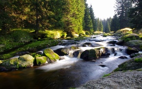 landscape, river