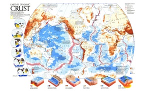 National Geographic, Earth, diagrams, map, world