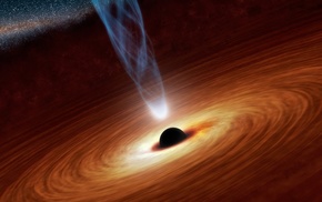 black holes, space, planet