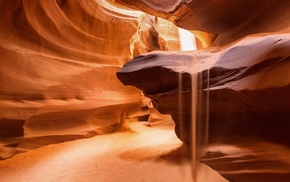 desert, canyon, Antelope Canyon, sand