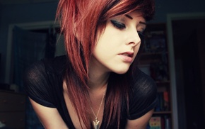 girl, redhead