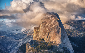 nature, USA, sky, forest, mountain