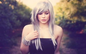 white hair