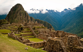 ruin, stone, architecture, mountain, nature