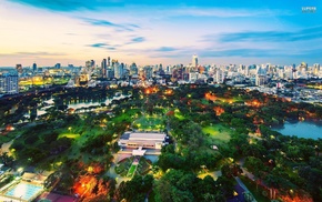 park, building, cityscape