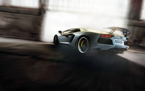 blurred, Lamborghini, car, video games