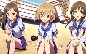 school uniform, anime girls, Hanasaku Iroha, anime