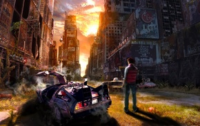 Back to the Future, apocalyptic, fantasy art