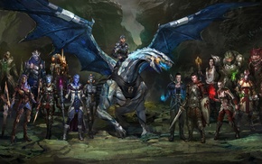 Dragon Age, fantasy art, Mass Effect, mash, ups
