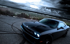 cars, tuning, nature, road, cloudy