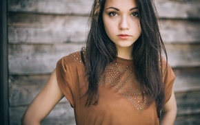 girl, brunette