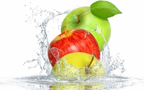 apples, water, stunner, background