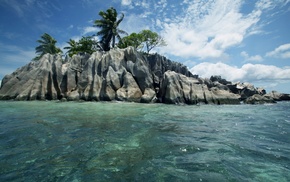 rocks, sky, beautiful, nature, island
