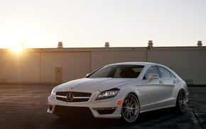 cars, sky, Sun, white