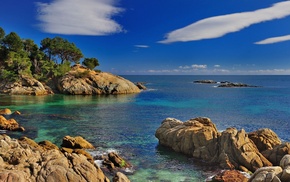 nature, rocks, sea, landscape