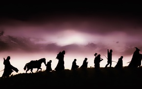 silhouette, The Lord of the Rings The Fellowship of the Ring, The Lord of the Rings